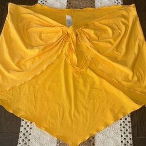 NWOT WET Imani Yellow Quick-Dry Swim Sarong Swimsuit coverup SPF 50+ Brazil